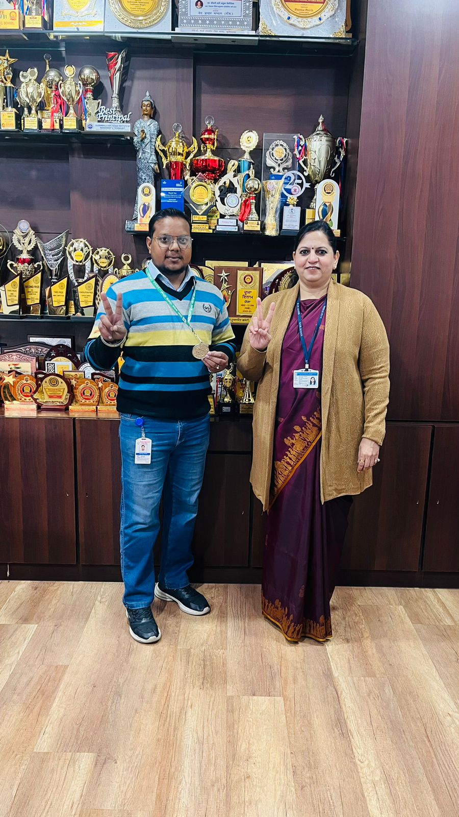 Mr Surjeet Verma of BVM Kitchlu Nagar Wins Silver at State-Level Taekwondo Championship